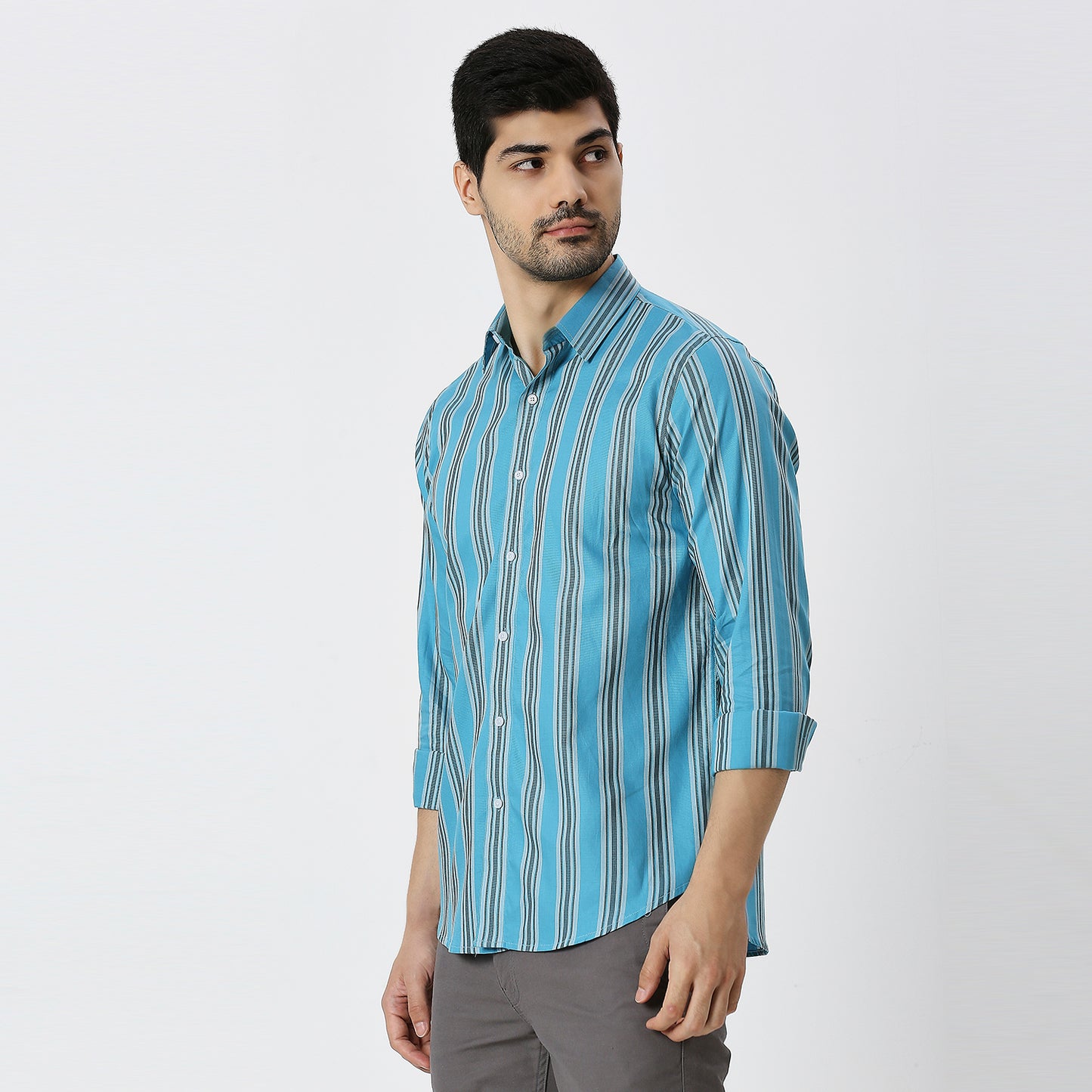 Mens Casual Striped Shirt