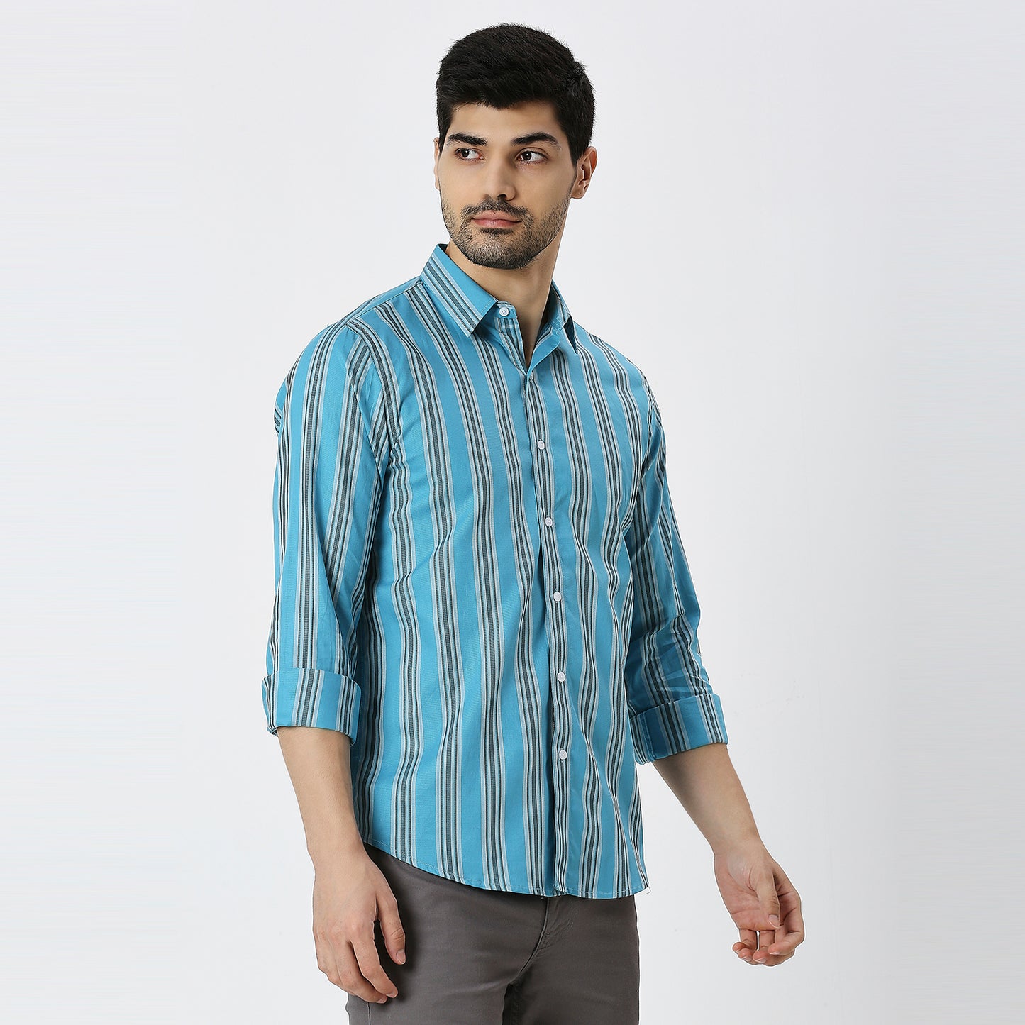 Mens Casual Striped Shirt