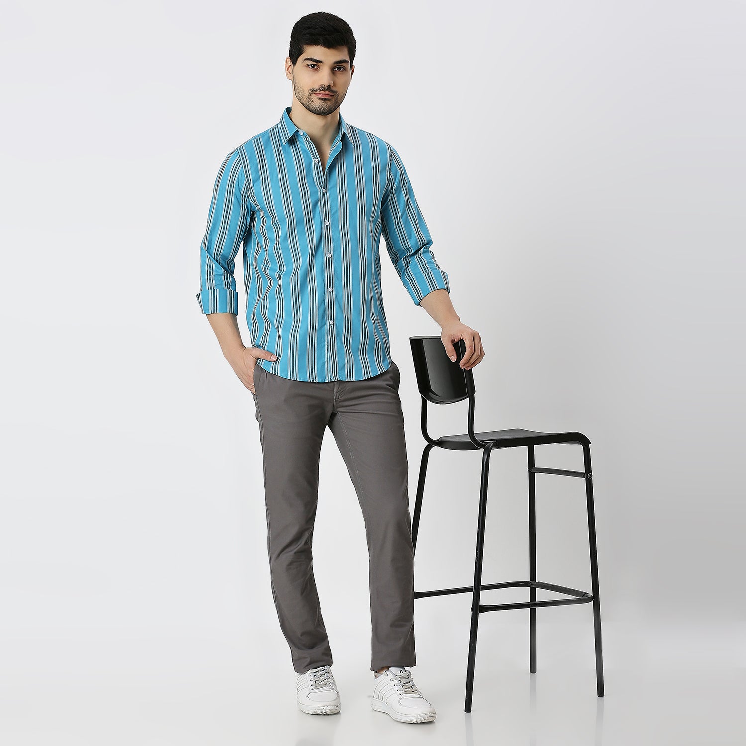 Mens Casual Striped Shirt
