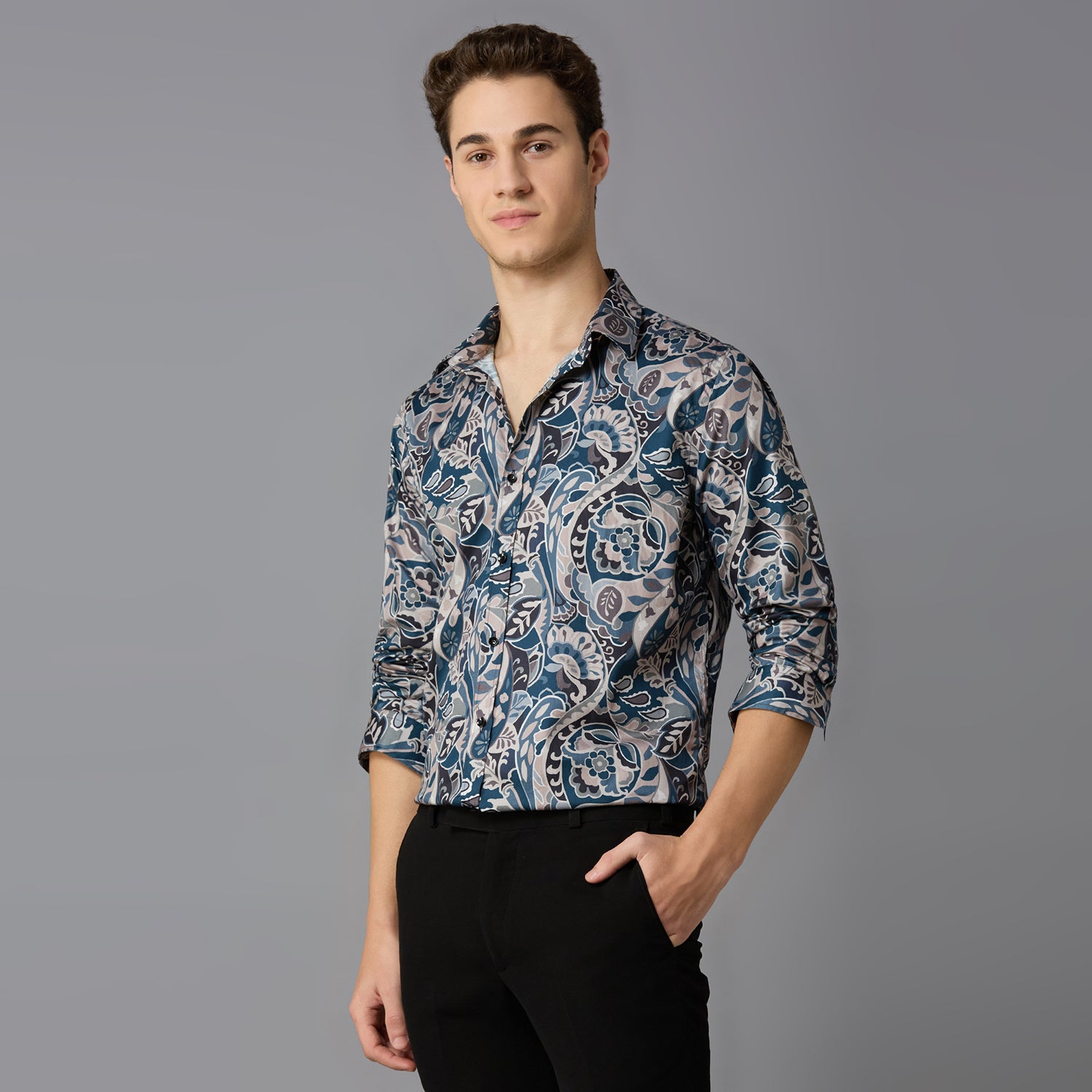 Giza Cotton Printed Shirt
