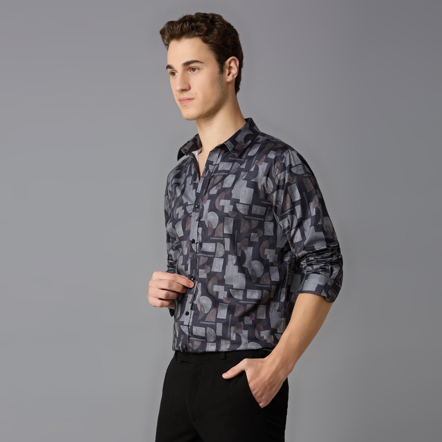 Giza Cotton Printed Shirt