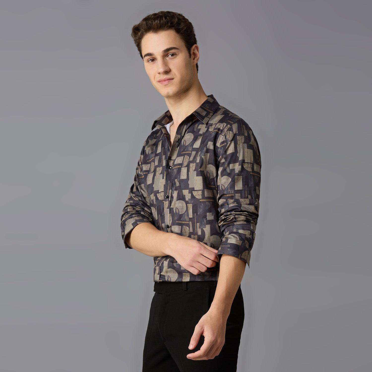 Giza Cotton Printed Shirt