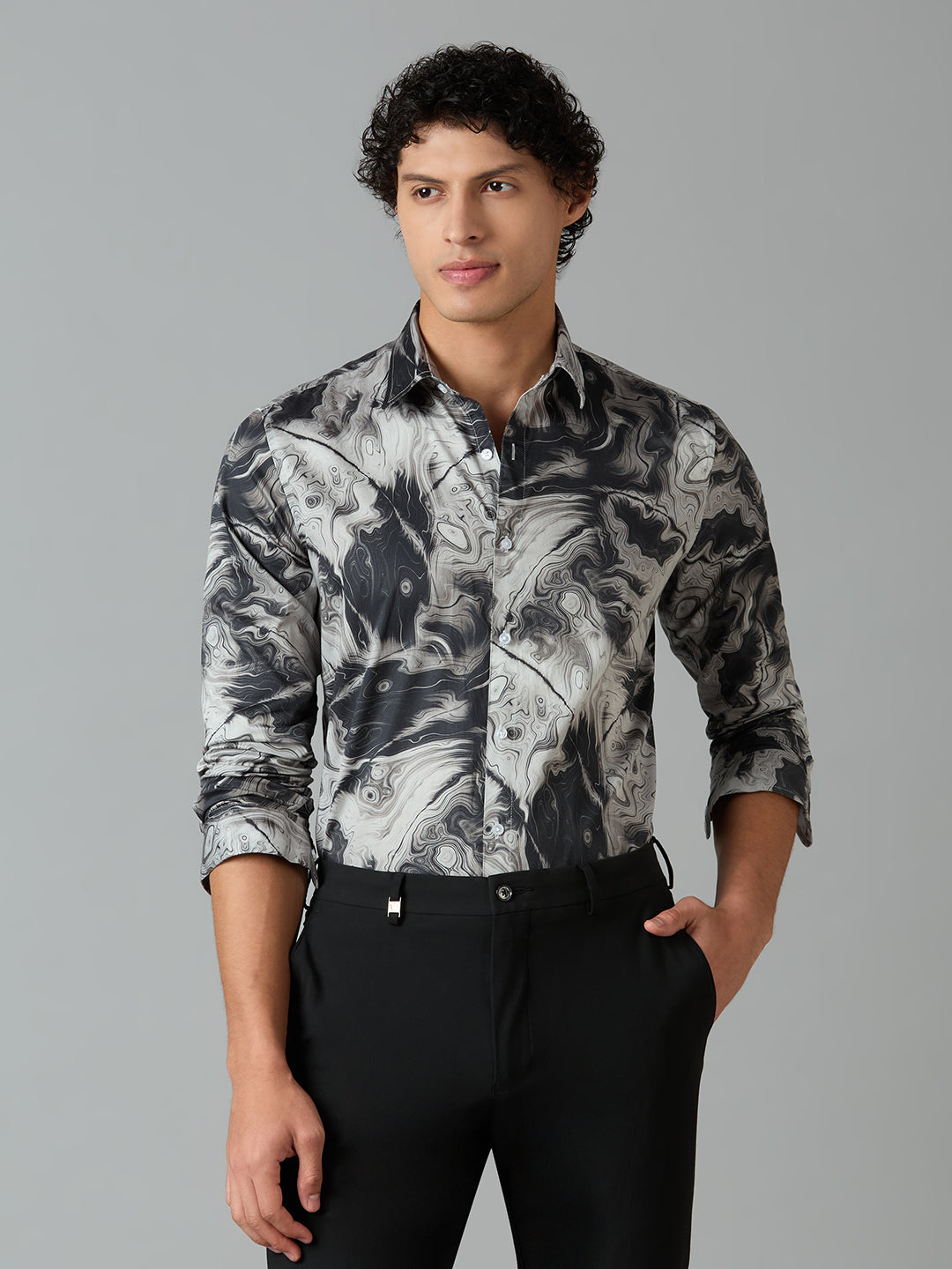 Giza Cotton Printed Shirt