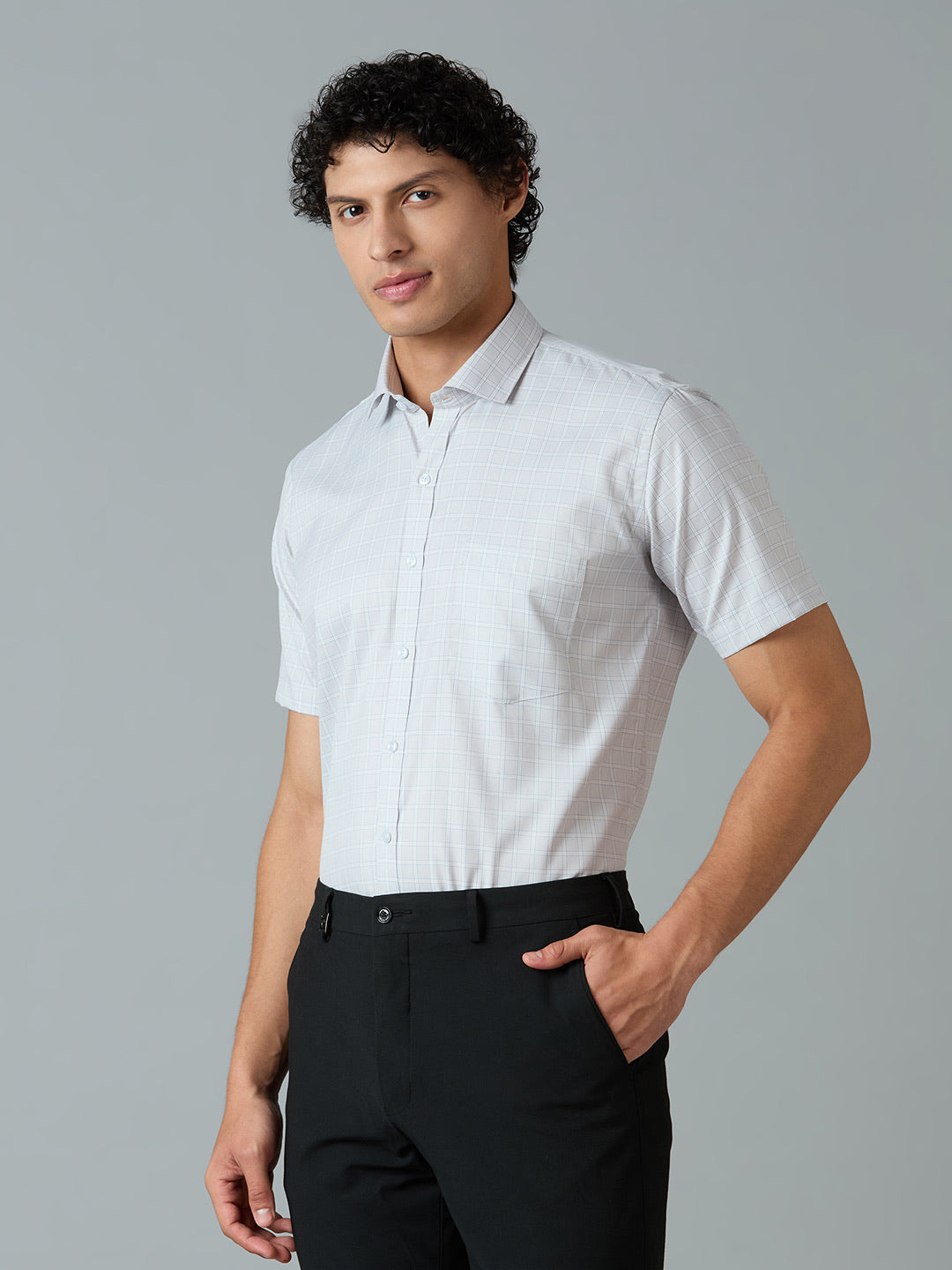 SHORT SLEEVE CHECKERED SHIRT