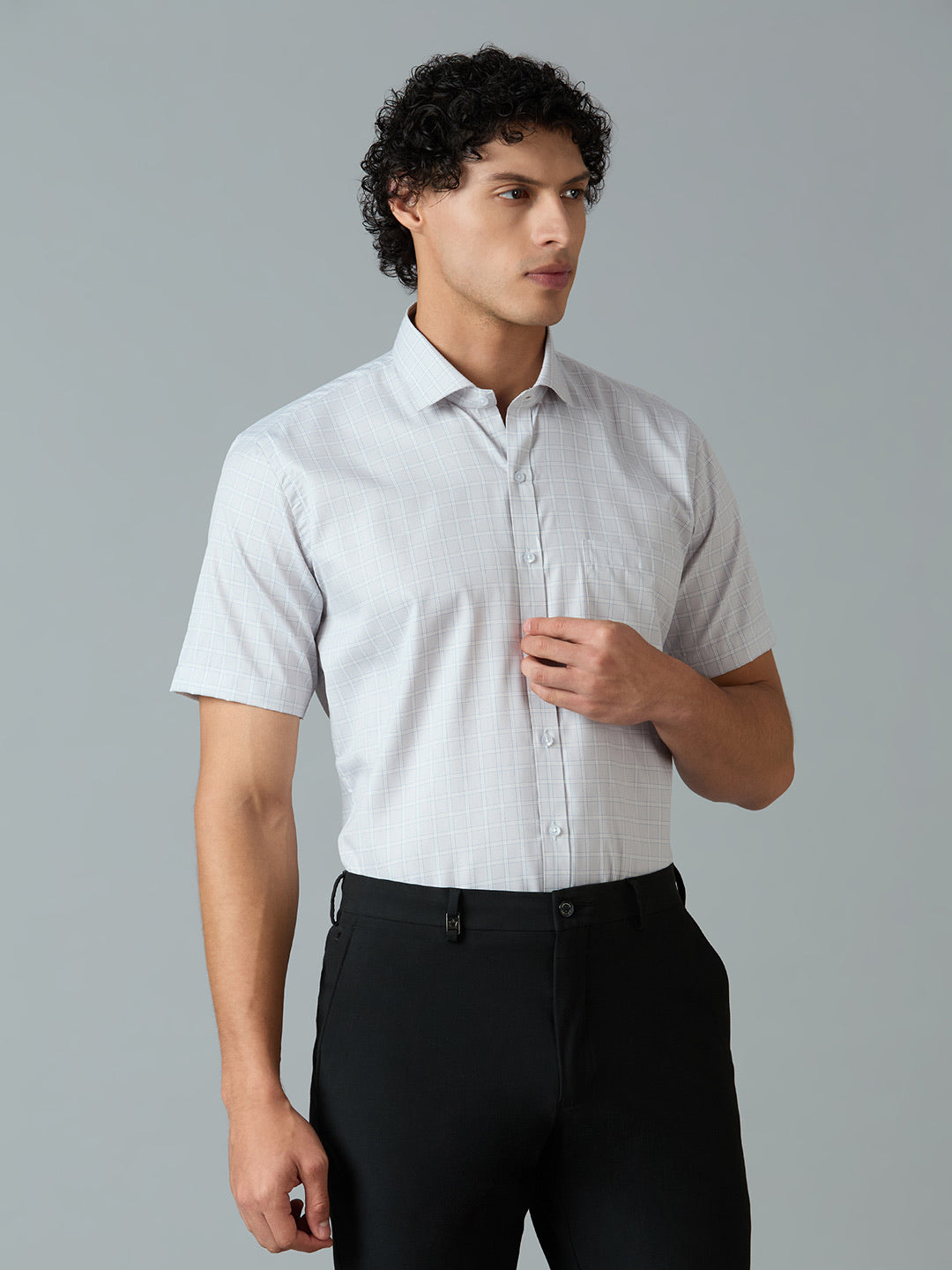 SHORT SLEEVE CHECKERED SHIRT