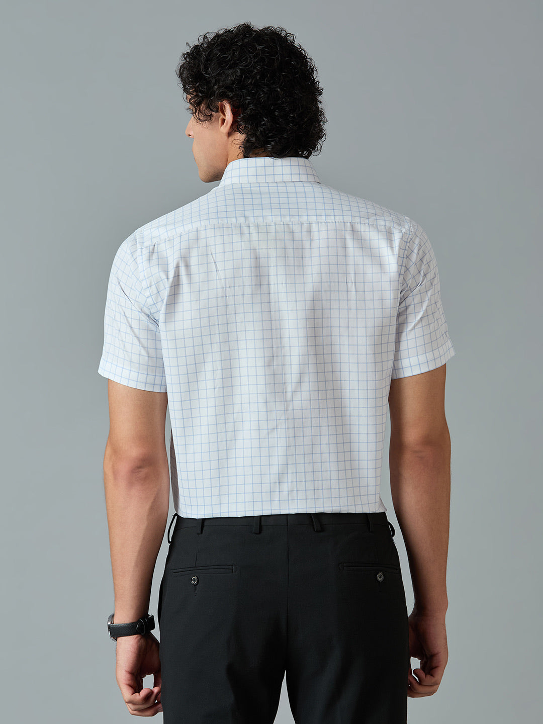 Short Sleeve Checkered Shirt