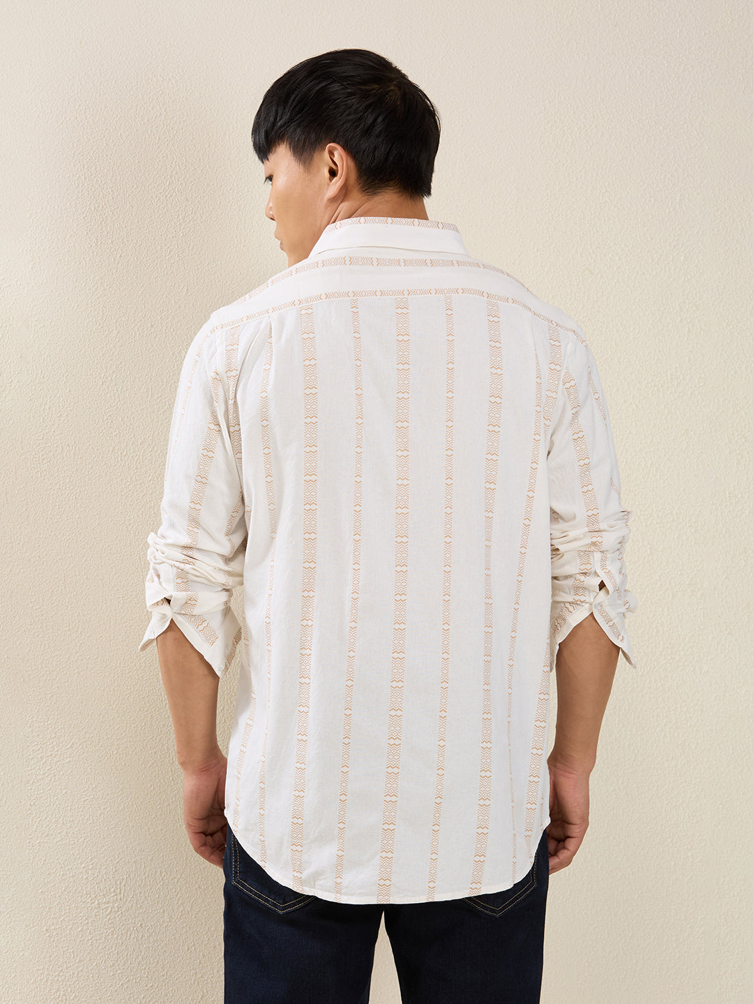 Striped Cotton Casual Shirt