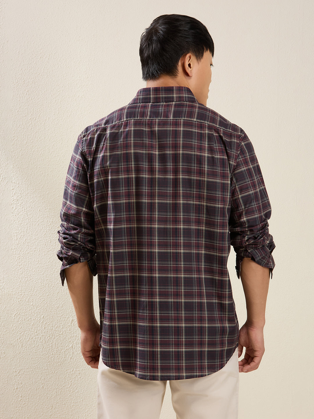 Men’s Slim Fit Checkered Shirt
