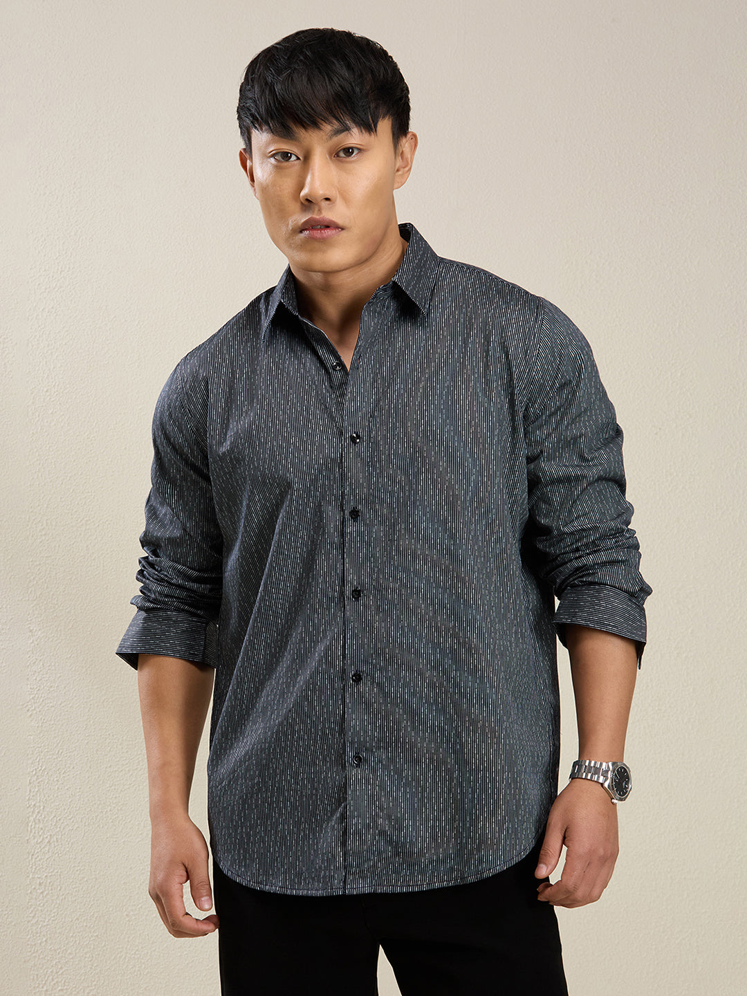 Men's Slim Fit Cotton Casual Shirt