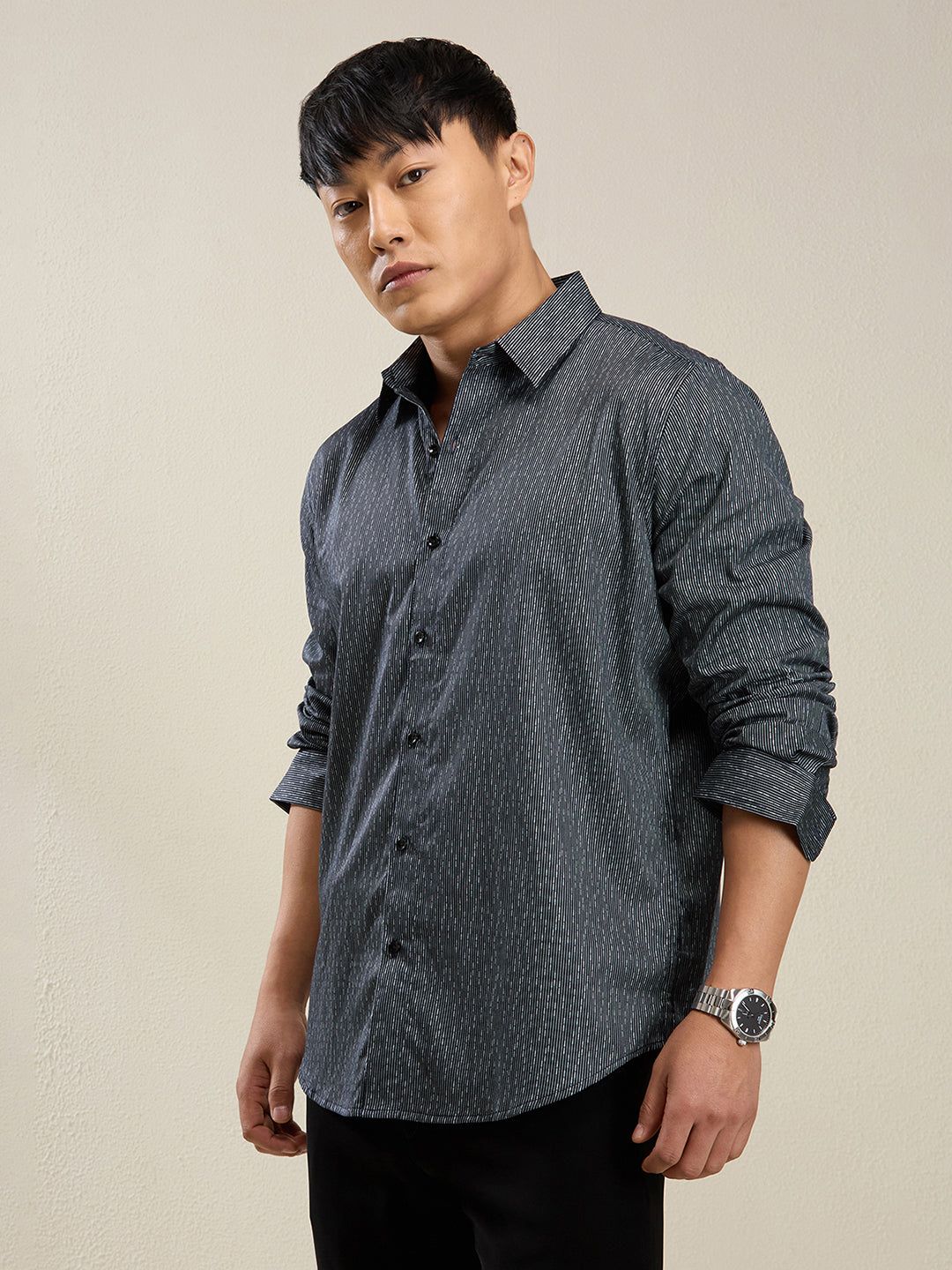 Men's Slim Fit Cotton Casual Shirt