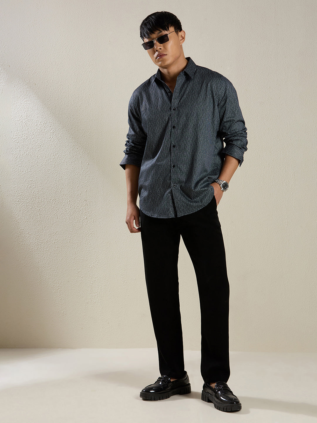 Men's Slim Fit Cotton Casual Shirt