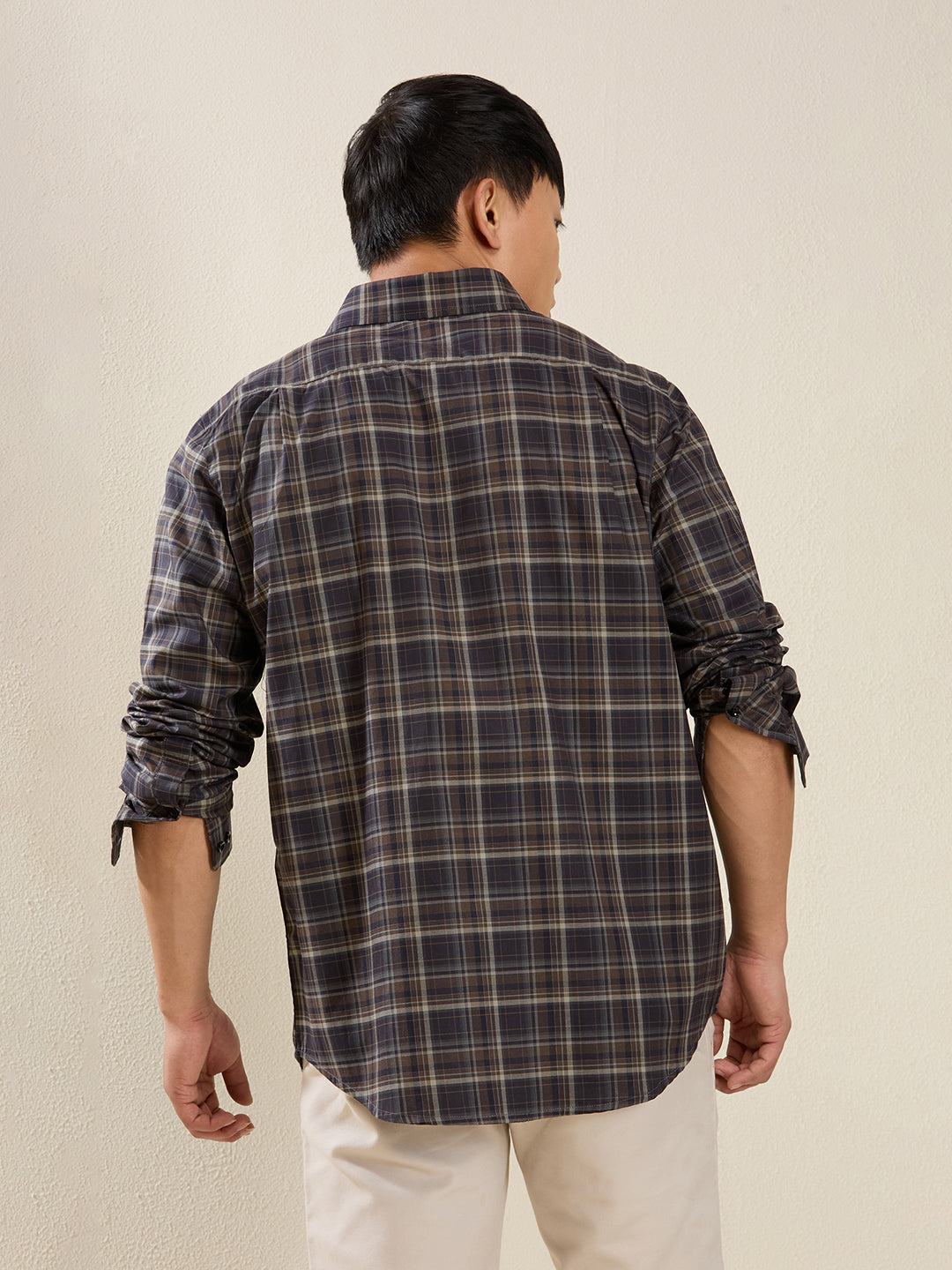 Men’s Slim Fit Checkered Shirt