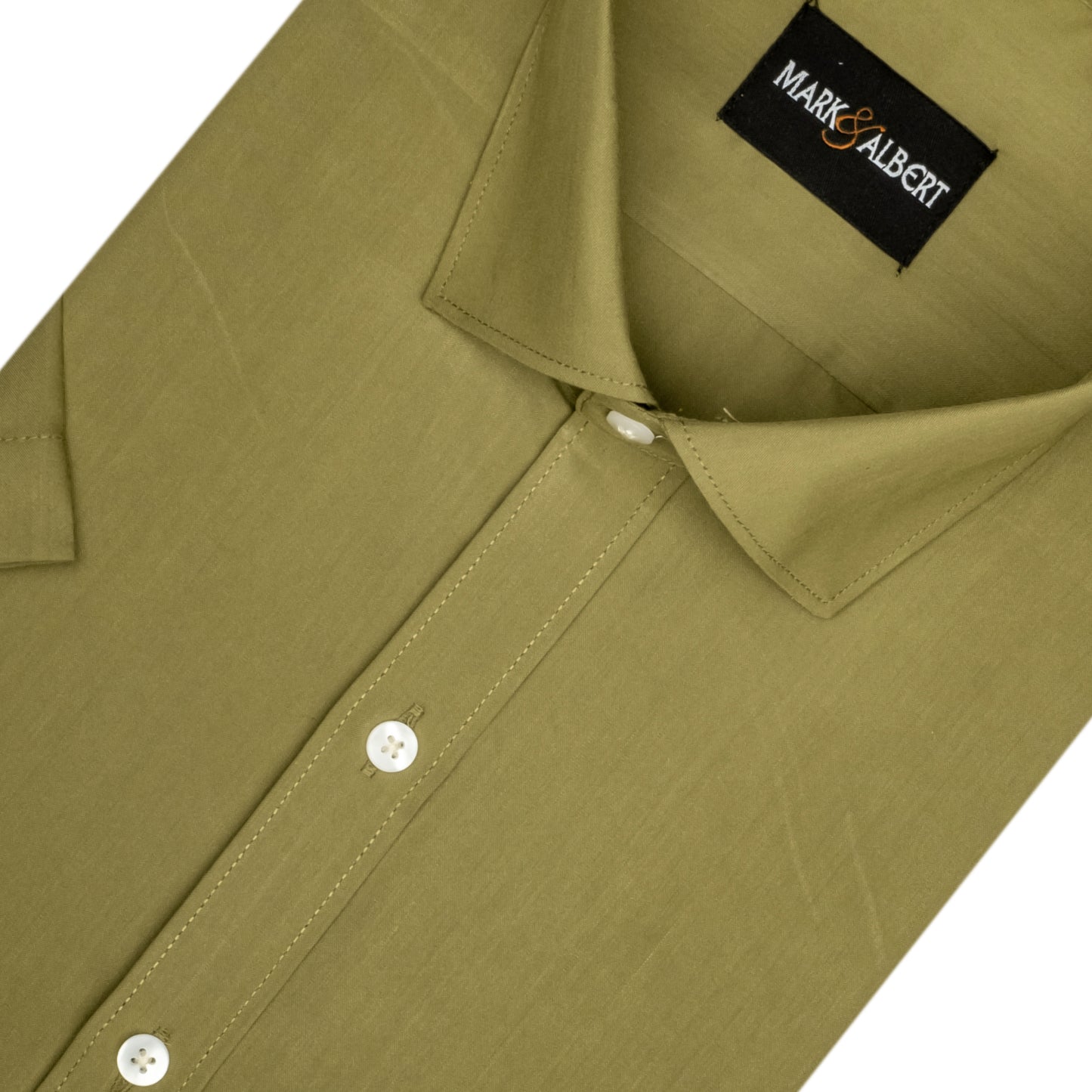 Core Wrinkle Free Green Tea Half Sleeve Shirt