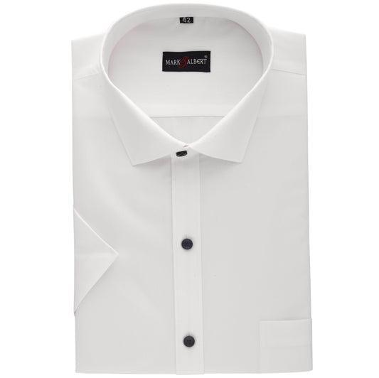 Core Wrinkle Free White Half Sleeve Shirt