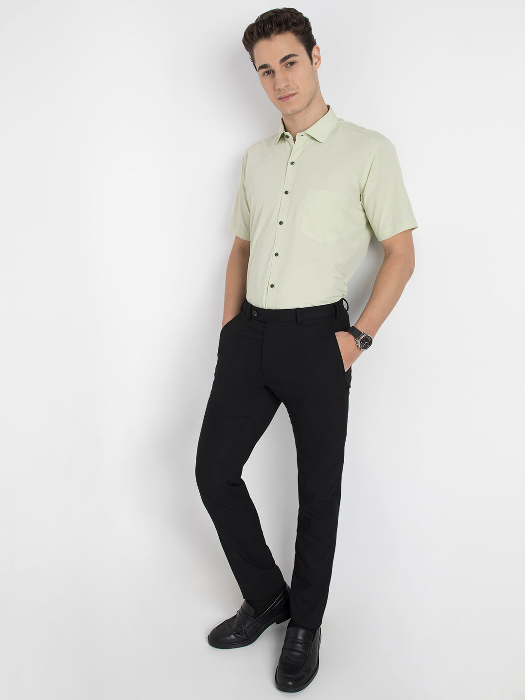 Wrinkle Free Half Sleeve Shirt