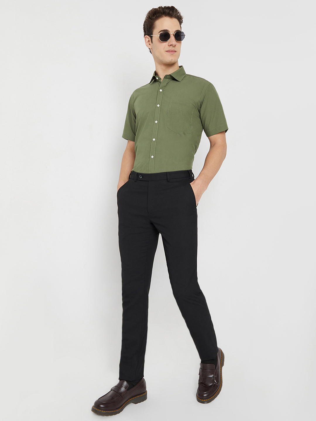 Wrinkle Free Half Sleeve Shirt