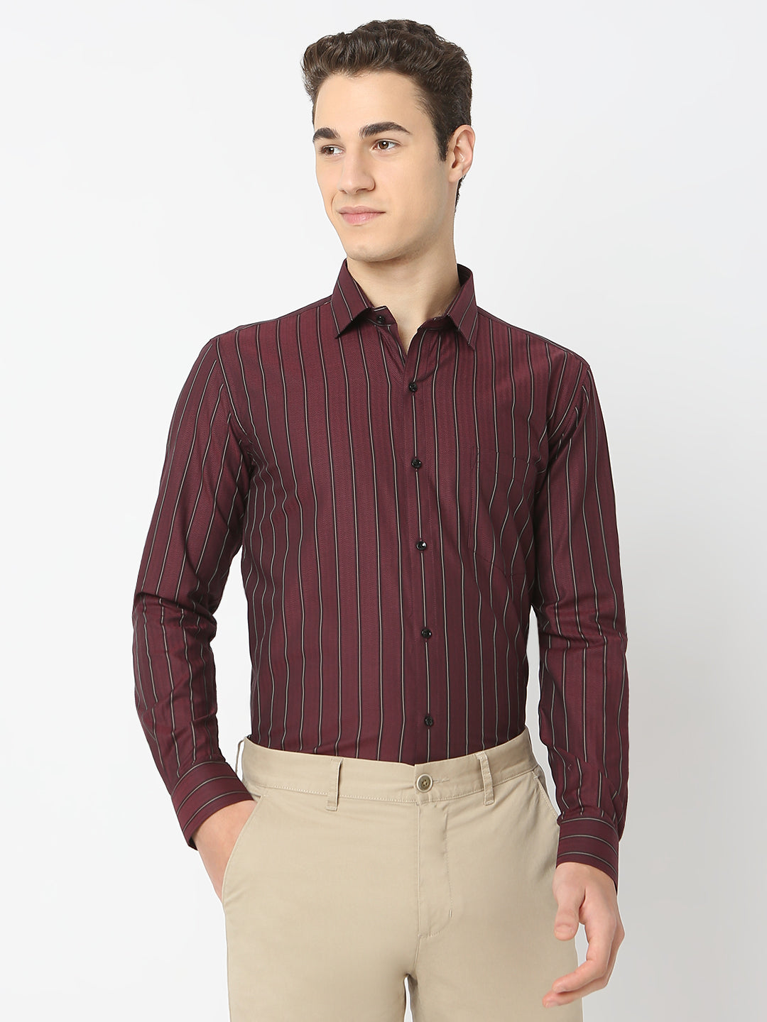 Herringbone Striped Shirt