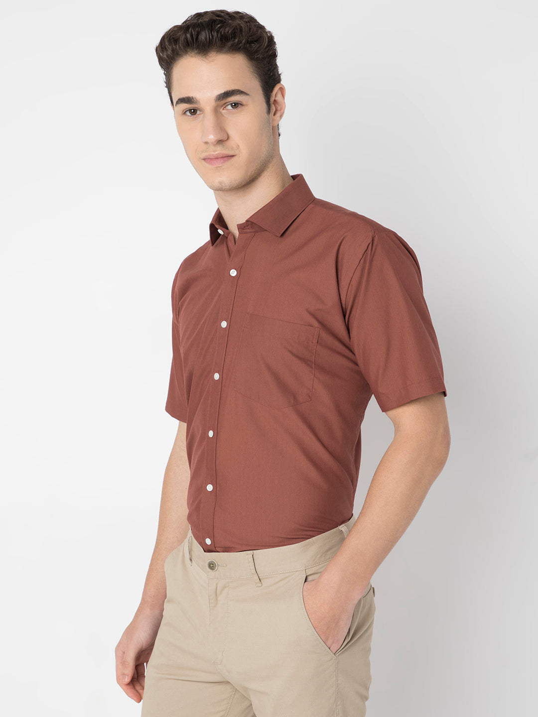 Wrinkle Free Half Sleeve Shirt