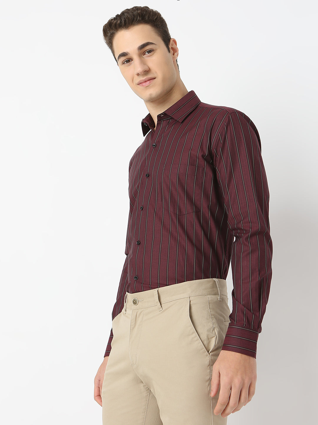 Herringbone Striped Shirt