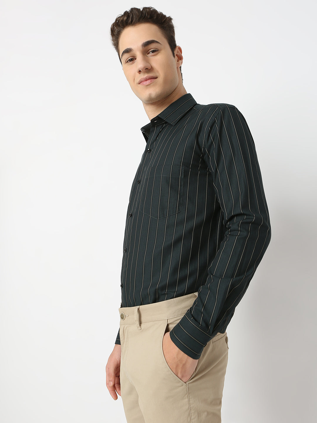 Herringbone Striped Shirt