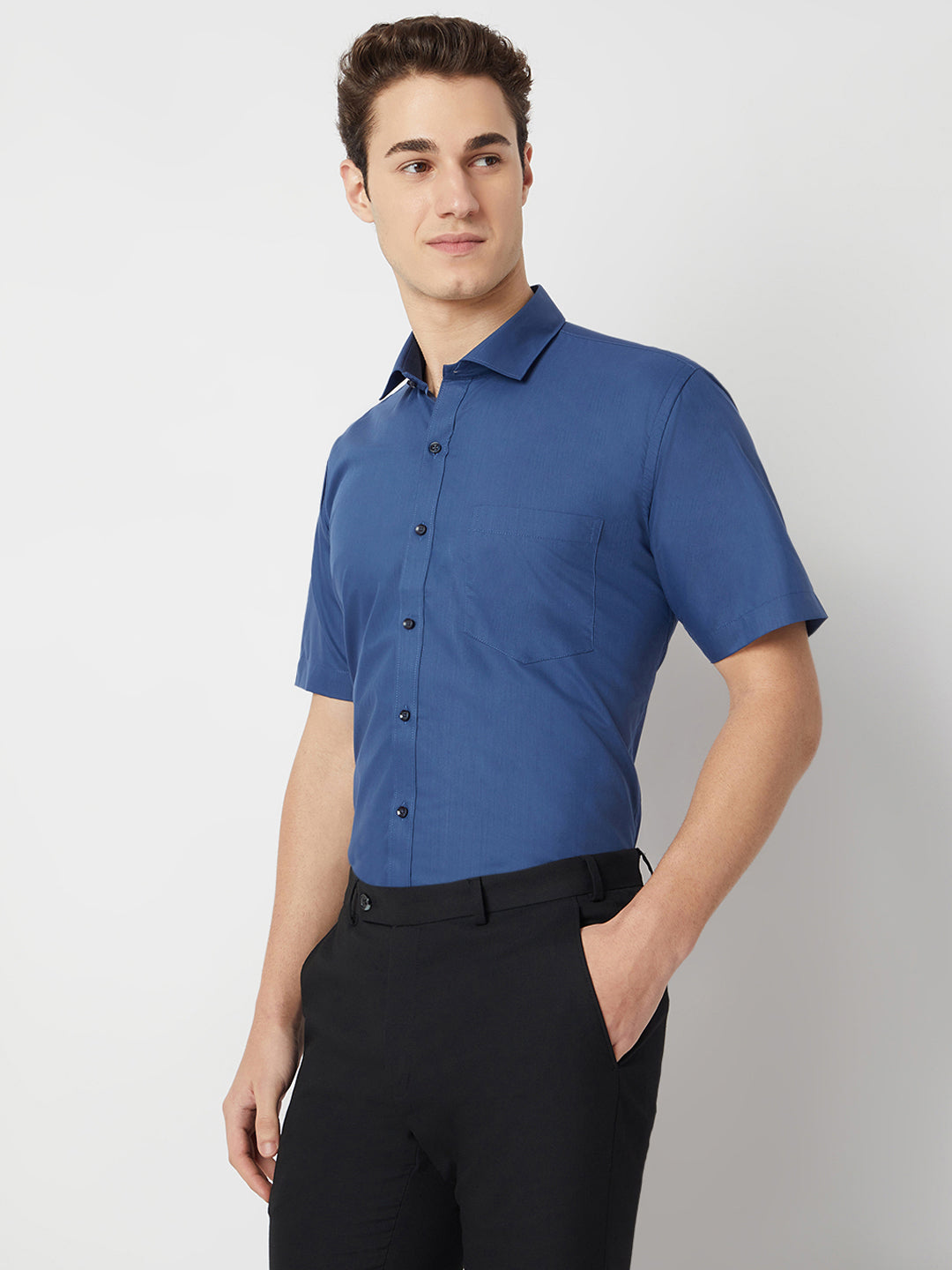 Wrinkle Free Half Sleeve Shirt