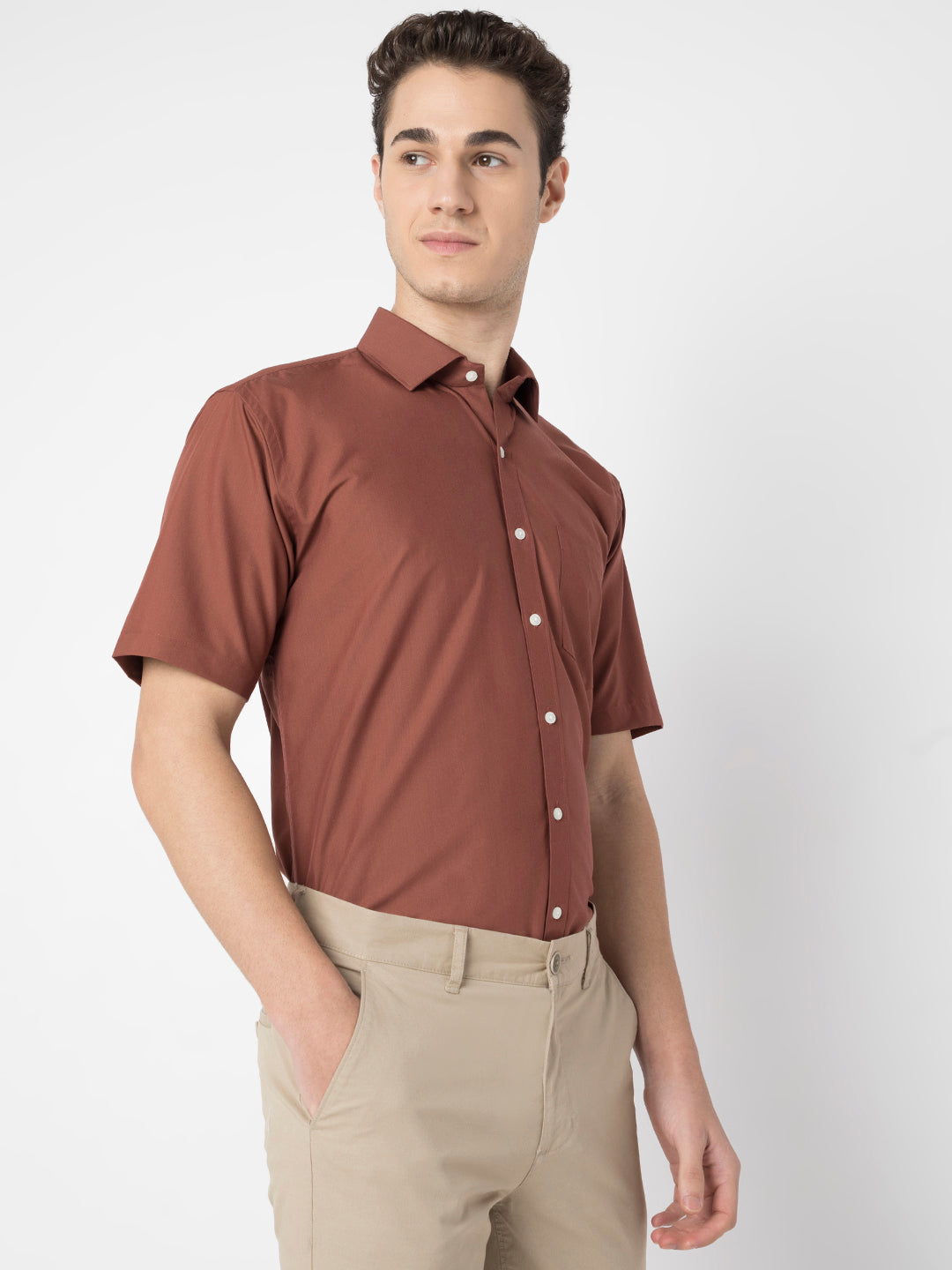 Wrinkle Free Half Sleeve Shirt