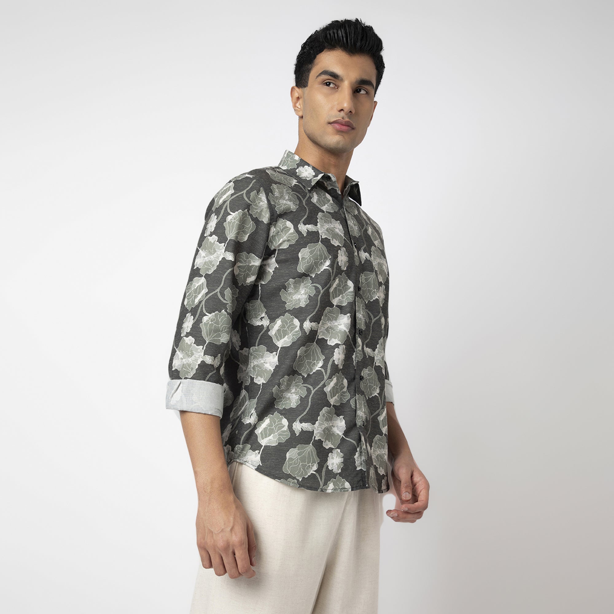 Printed Linen Shirt