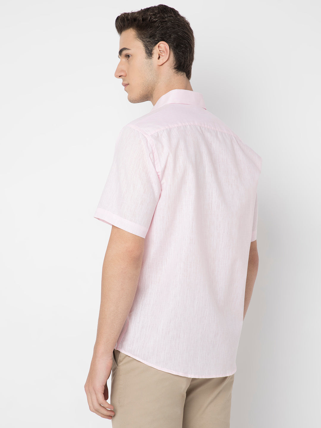 Cotton Linen Half Sleeve Shirt