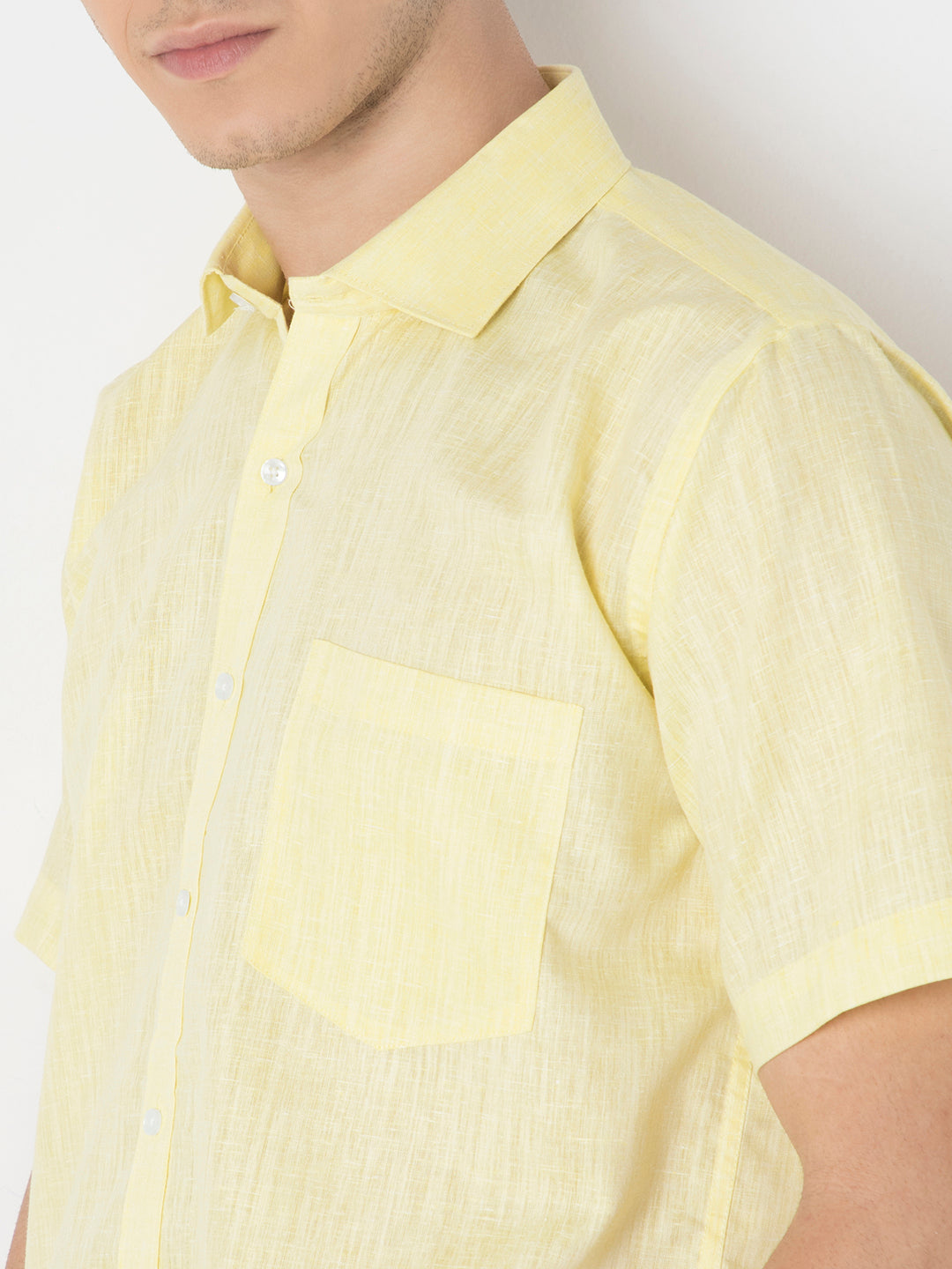Cotton Linen Half Sleeve Shirt