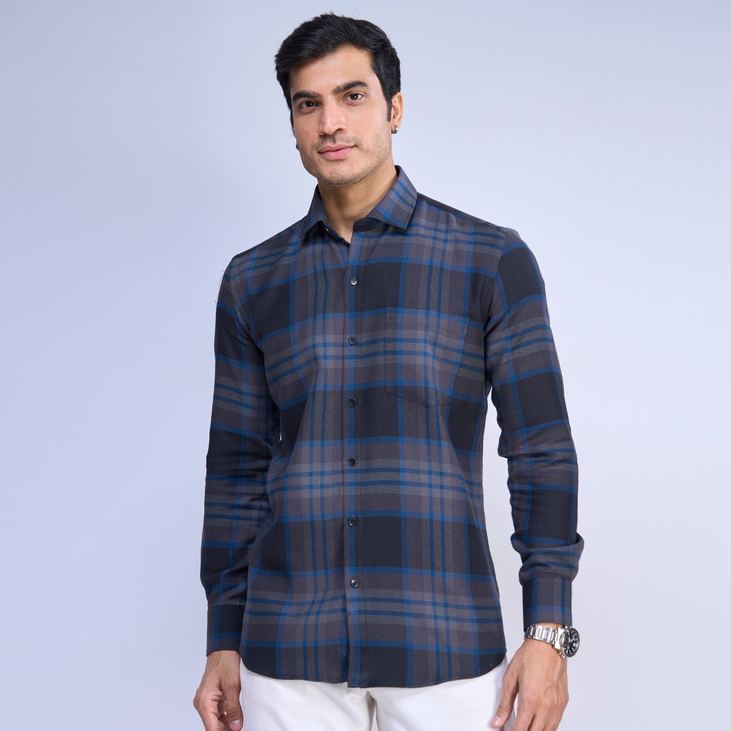 Tartan Black Checks Shirt