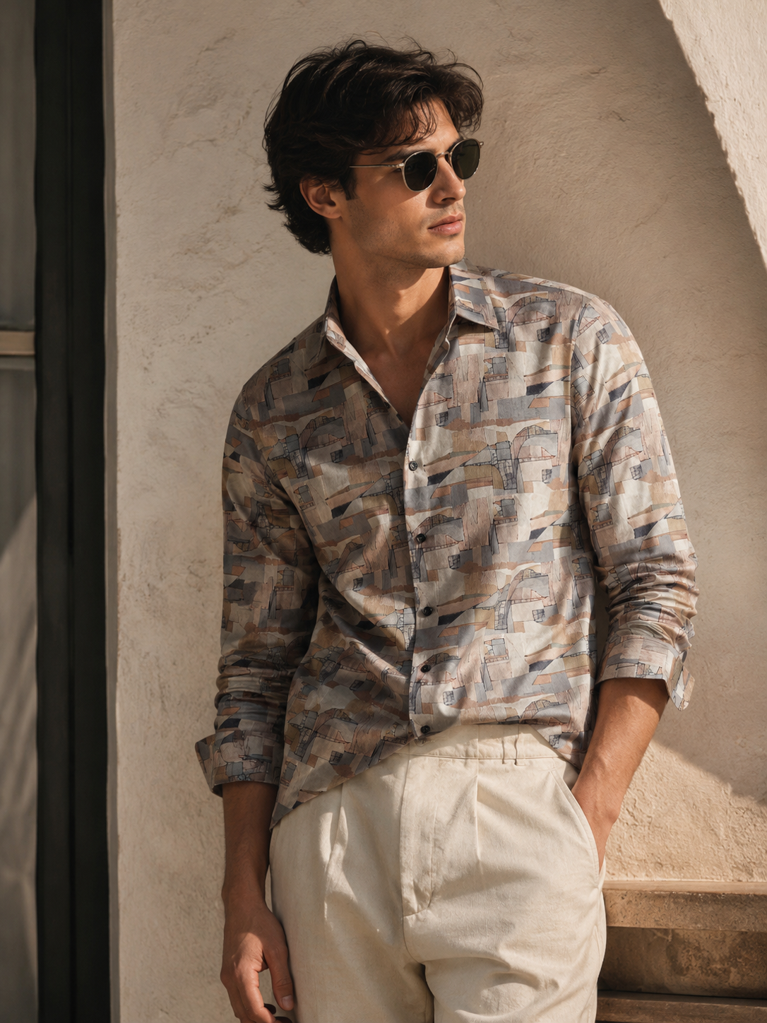 Giza Cotton Printed Shirt