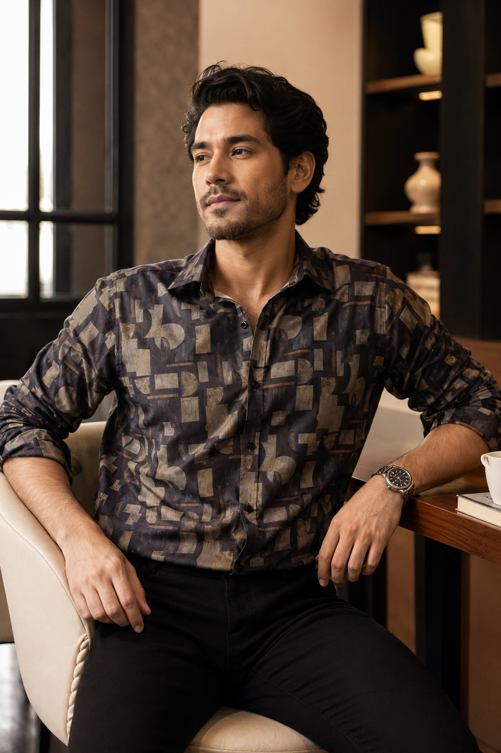 Giza Cotton Printed Shirt
