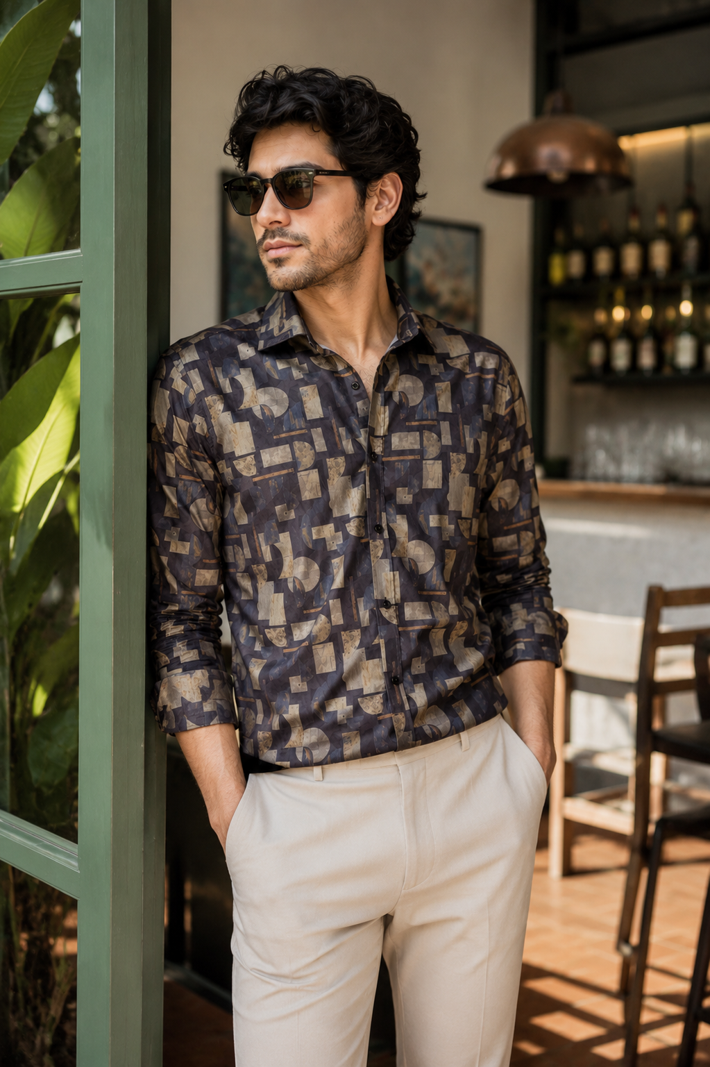 Giza Cotton Printed Shirt