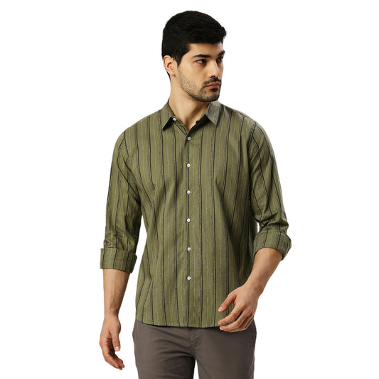 Mens Casual Striped Shirt