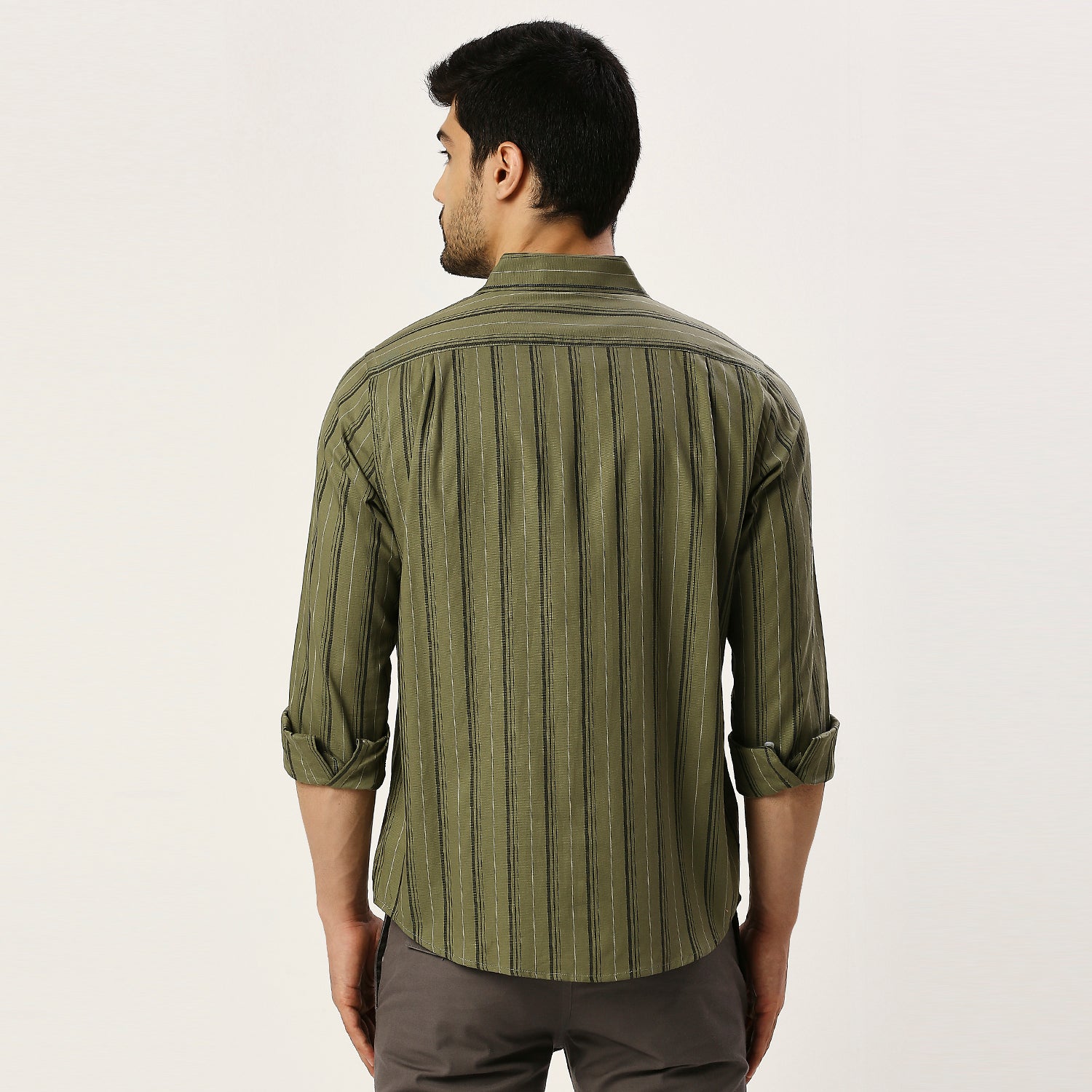 Mens Casual Striped Shirt