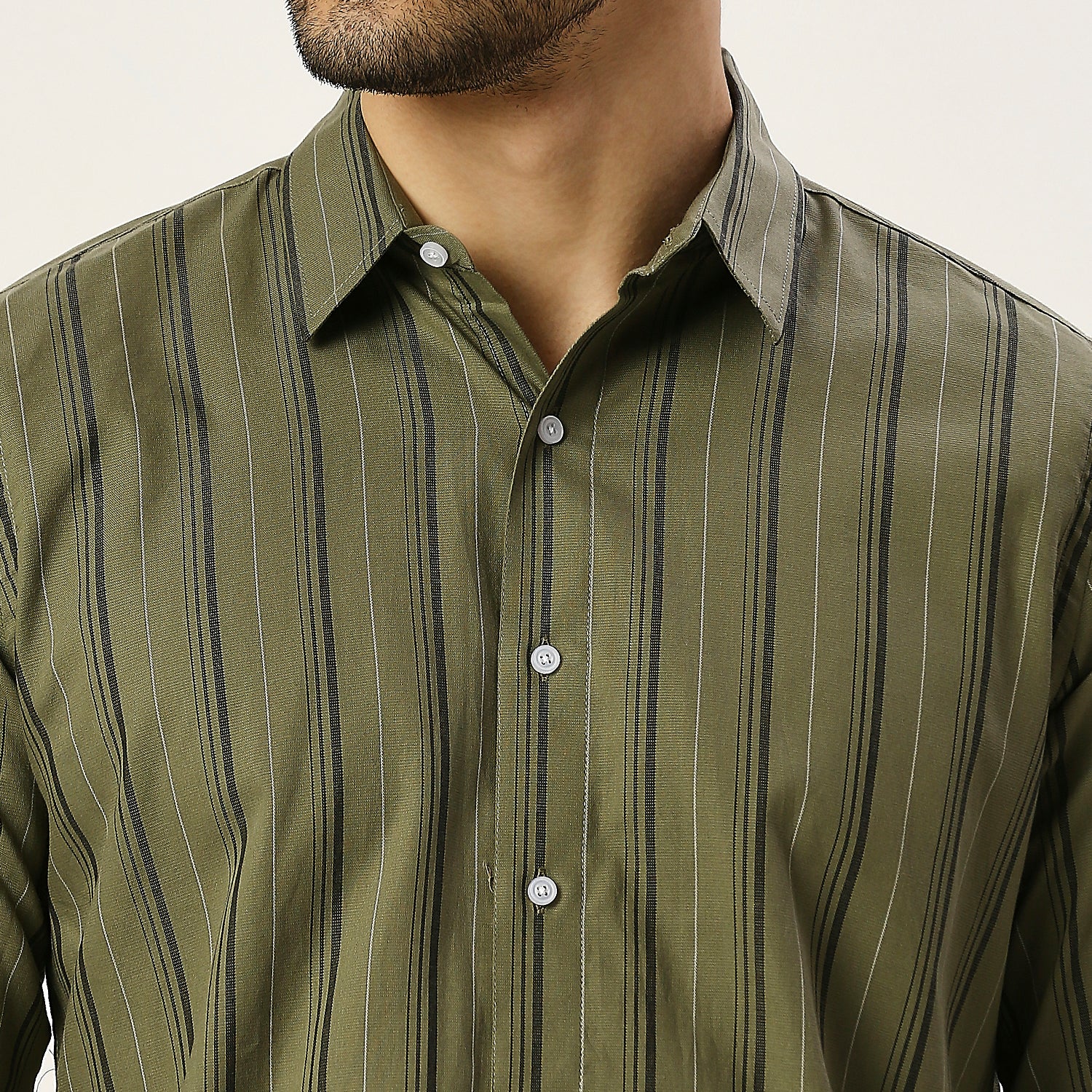 Mens Casual Striped Shirt