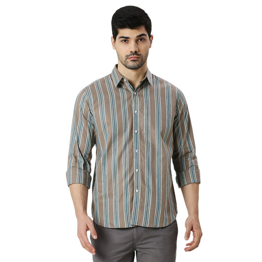 Mens Casual Striped Shirt