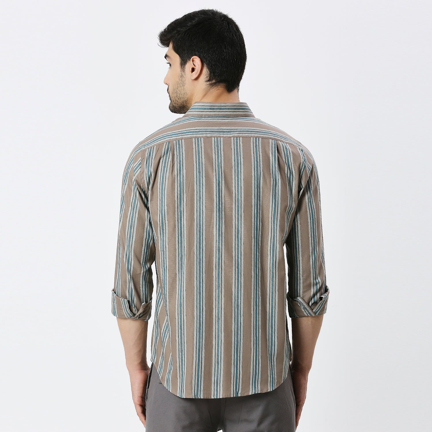 Mens Casual Striped Shirt