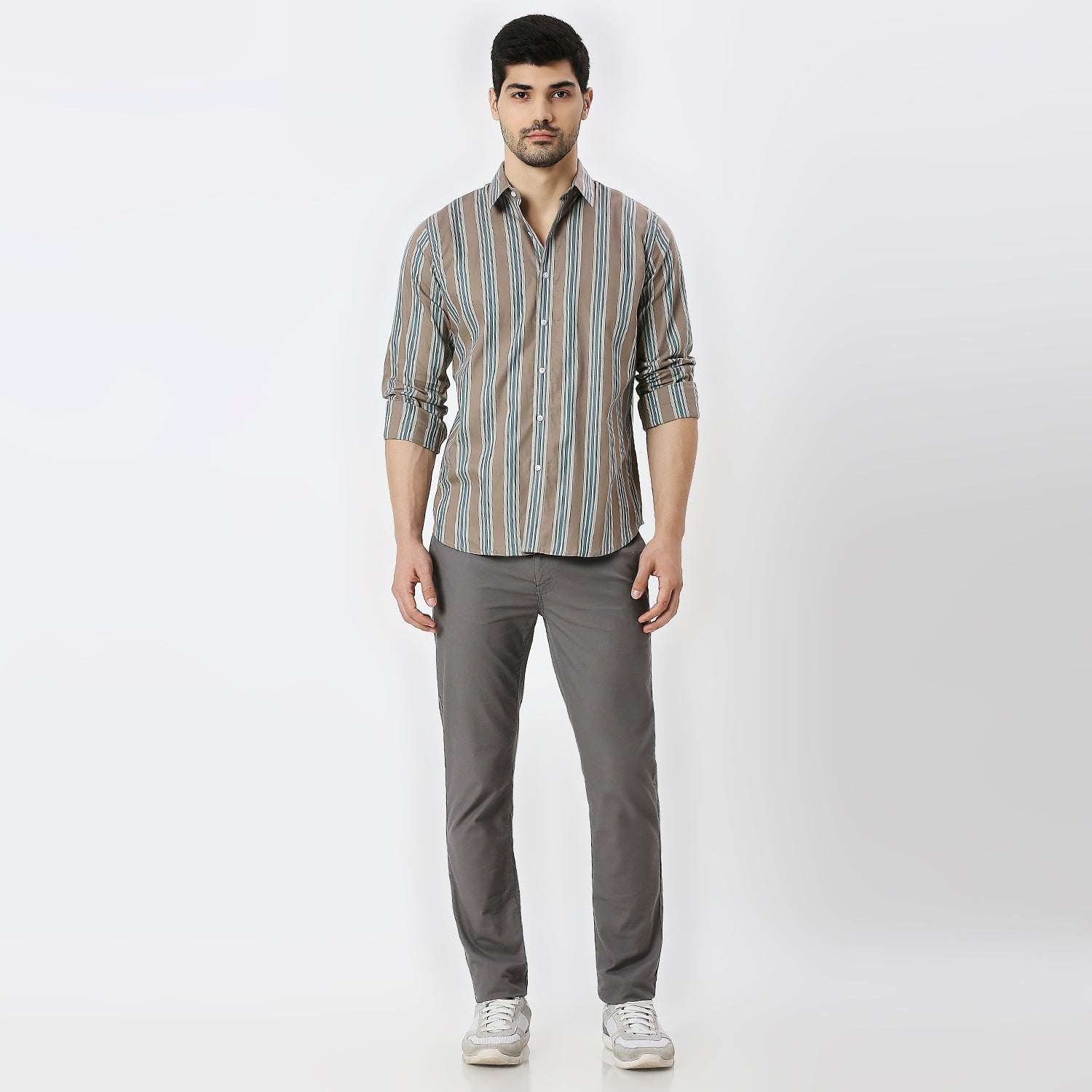 Mens Casual Striped Shirt