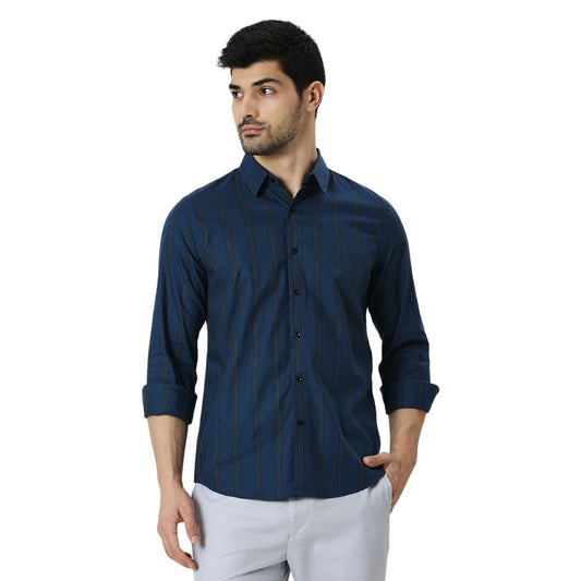 Mens Casual Striped Shirt