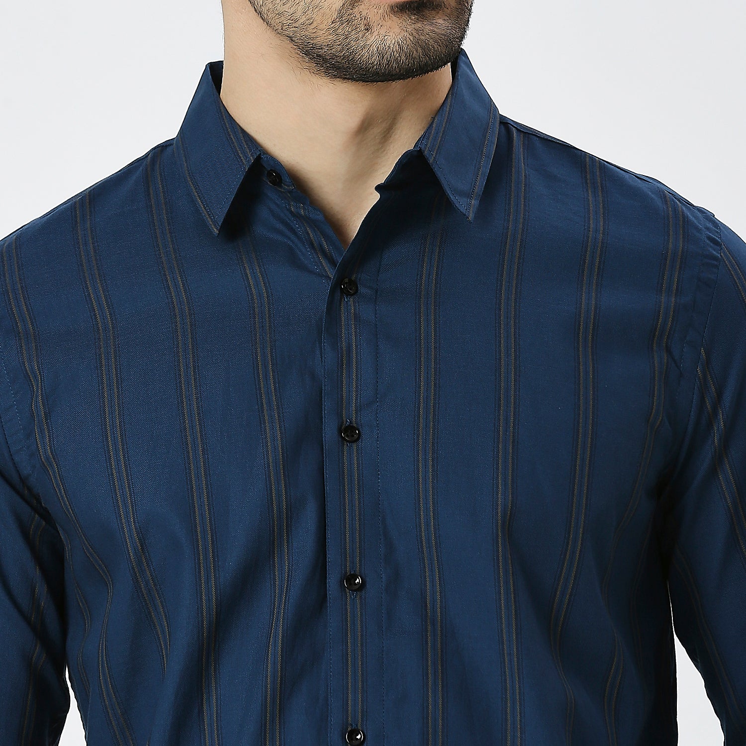 Mens Casual Striped Shirt