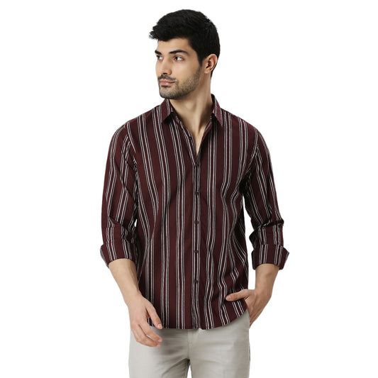 Mens Casual Striped Shirt