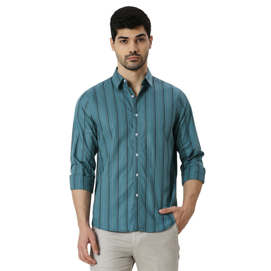 Mens Casual Striped Shirt