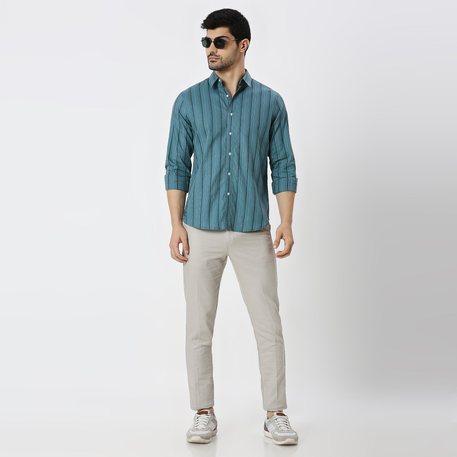 Mens Casual Striped Shirt