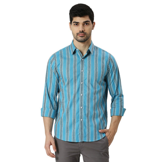 Mens Casual Striped Shirt