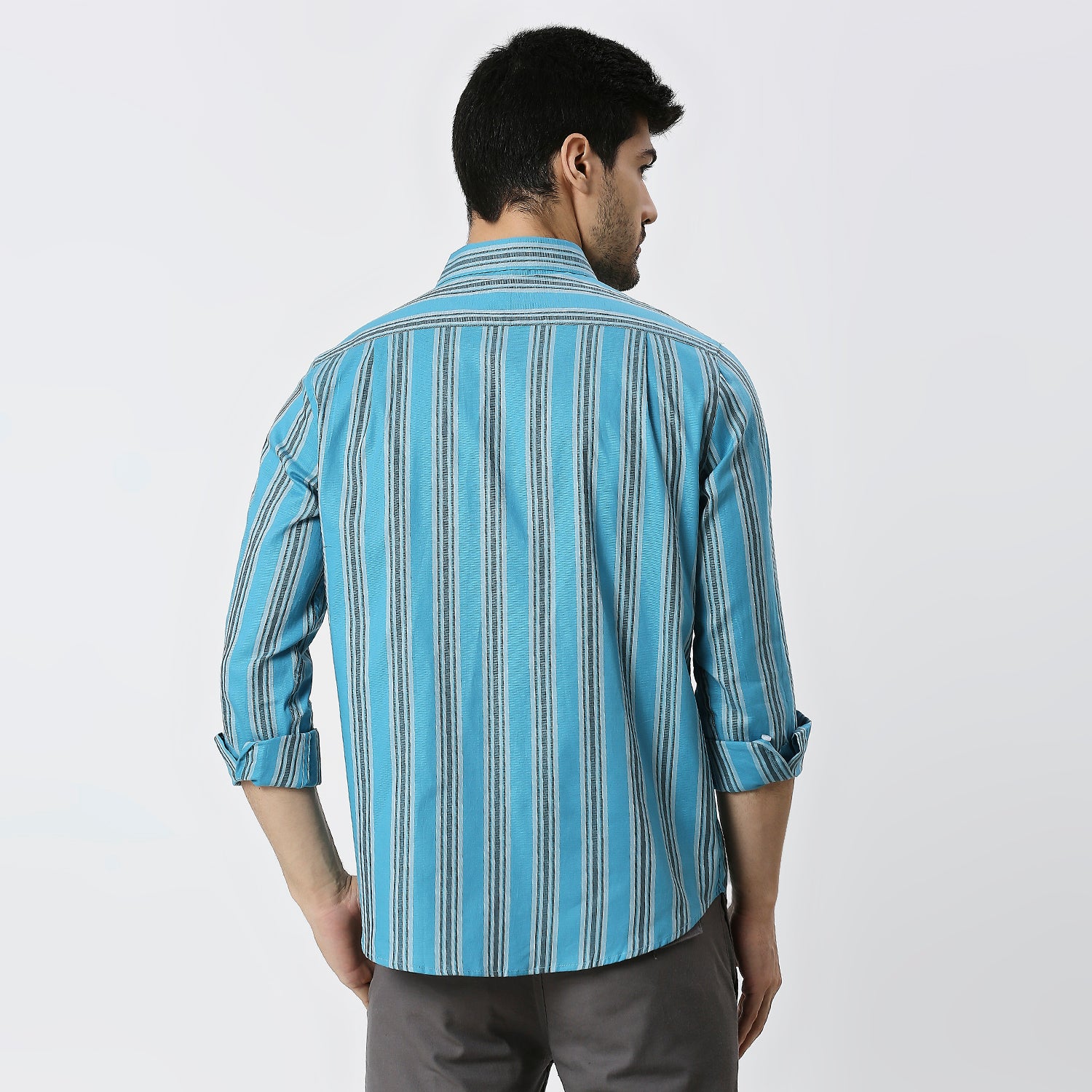 Mens Casual Striped Shirt