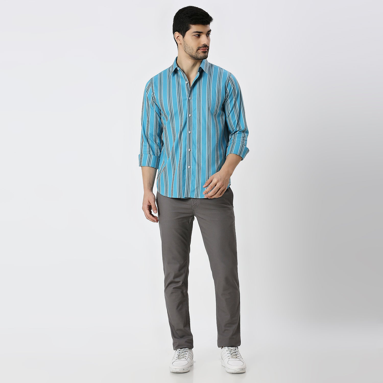 Mens Casual Striped Shirt