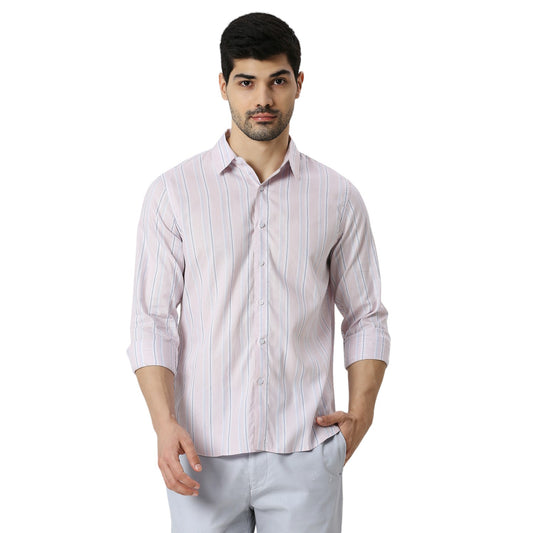 Mens Casual Striped Shirt