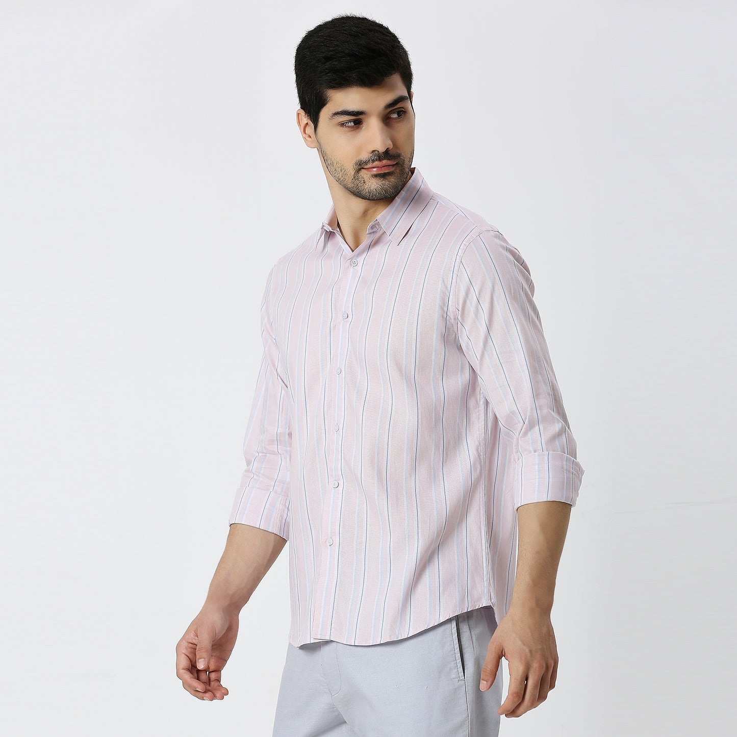 Mens Casual Striped Shirt