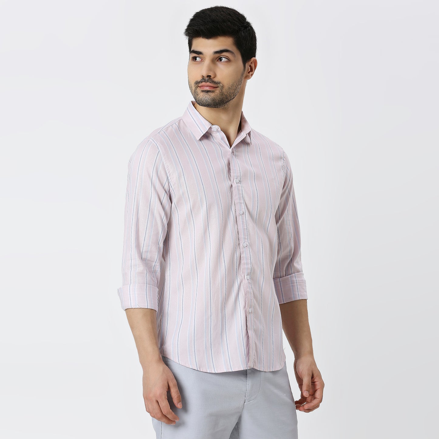 Mens Casual Striped Shirt